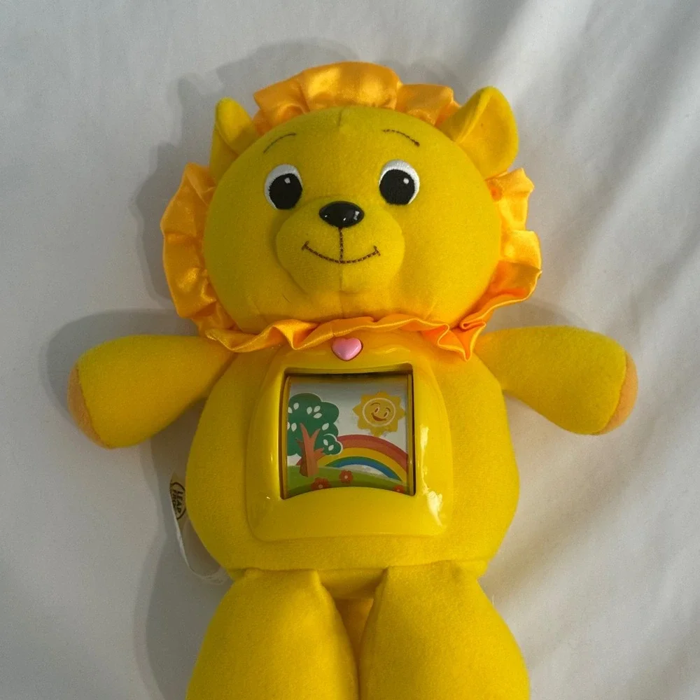 Vintage LeapFrog Baby Roll & Rhyme Learning Lion Yellow Plush Rare 2004 Toy
